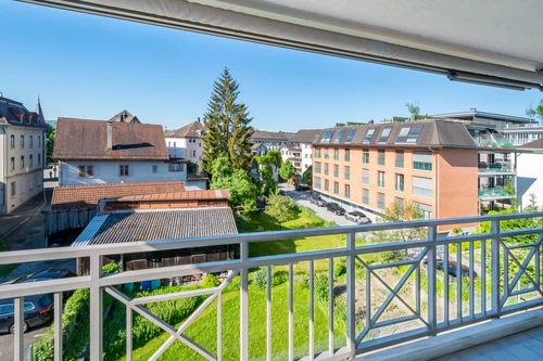 Ausblick vom gedeckten Südbalkon