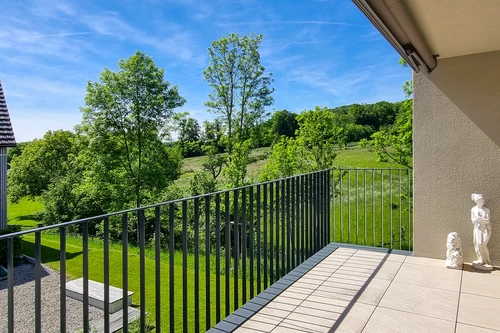 die Wohnung bietet einen wunderbaren Ausblick ins Grüne